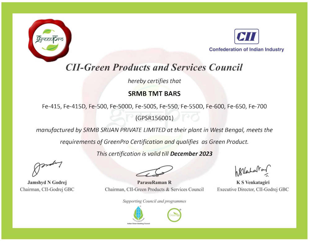 GreenPro Certificate